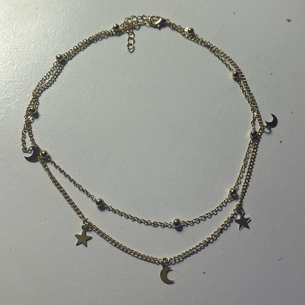 Layered Star and Moon Necklace
